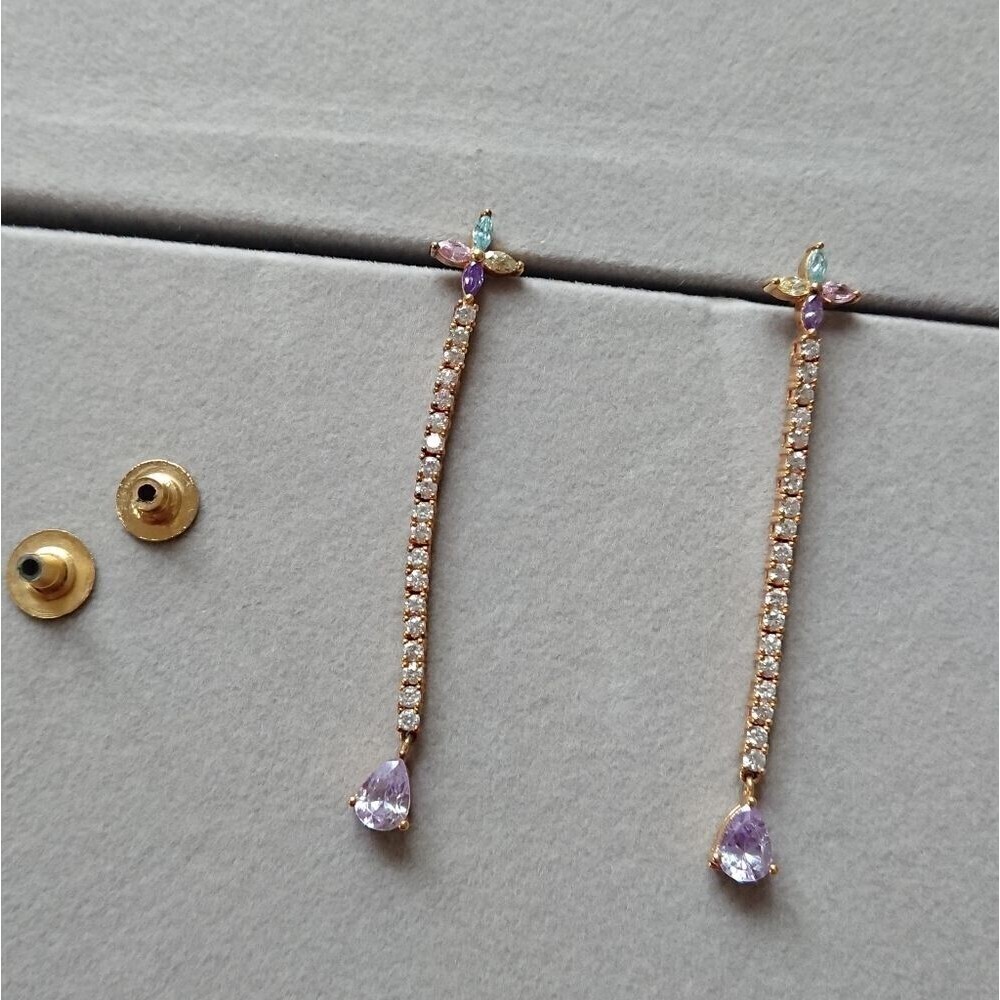 Anthropologie Crystal Teardrop Earrings